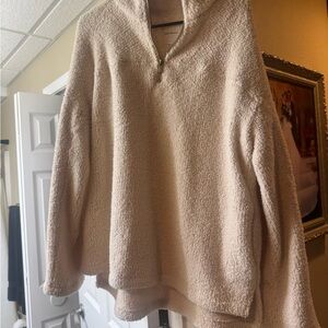 Thread & Supply Cream Cowl Neck Sweater